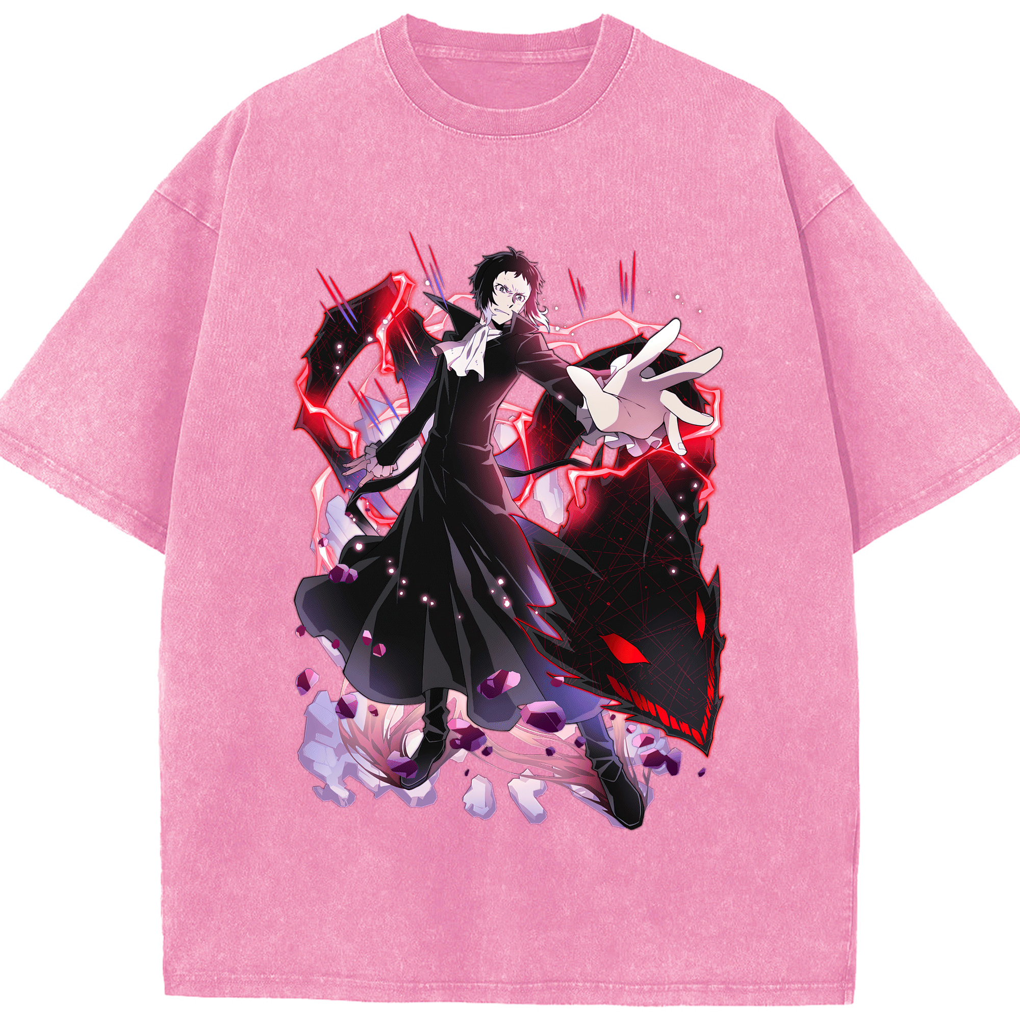 （画像用） 文豪ストレイドッグス Bungo Stray Dogs 綿100% ヴィンテージ風 半袖Tシャツ（フロントプリント）